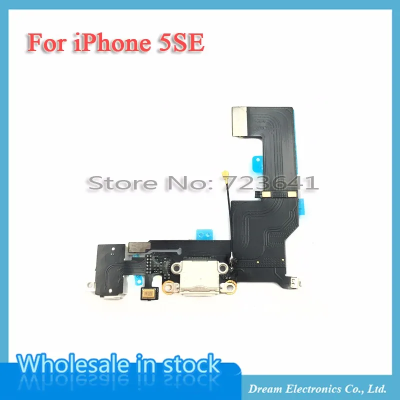 MXHOBIC 10 шт./партия белый черный для iphone SE 5SE Зарядное устройство Док-станция usb зарядный порт разъем гибкий кабель с разъемом для наушников версия