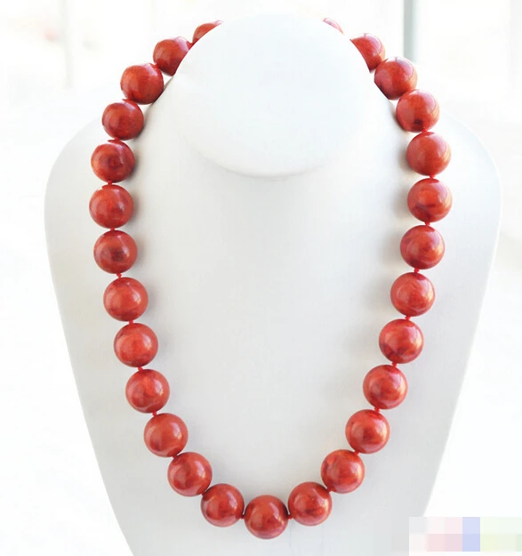 3174 круглая красная трава коралловое ожерелье из бисера | Украшения и аксессуары
