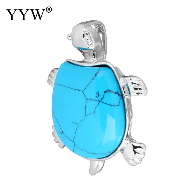 Подвески из драгоценного камня ювелирные изделия с латунным покрытием черепахи