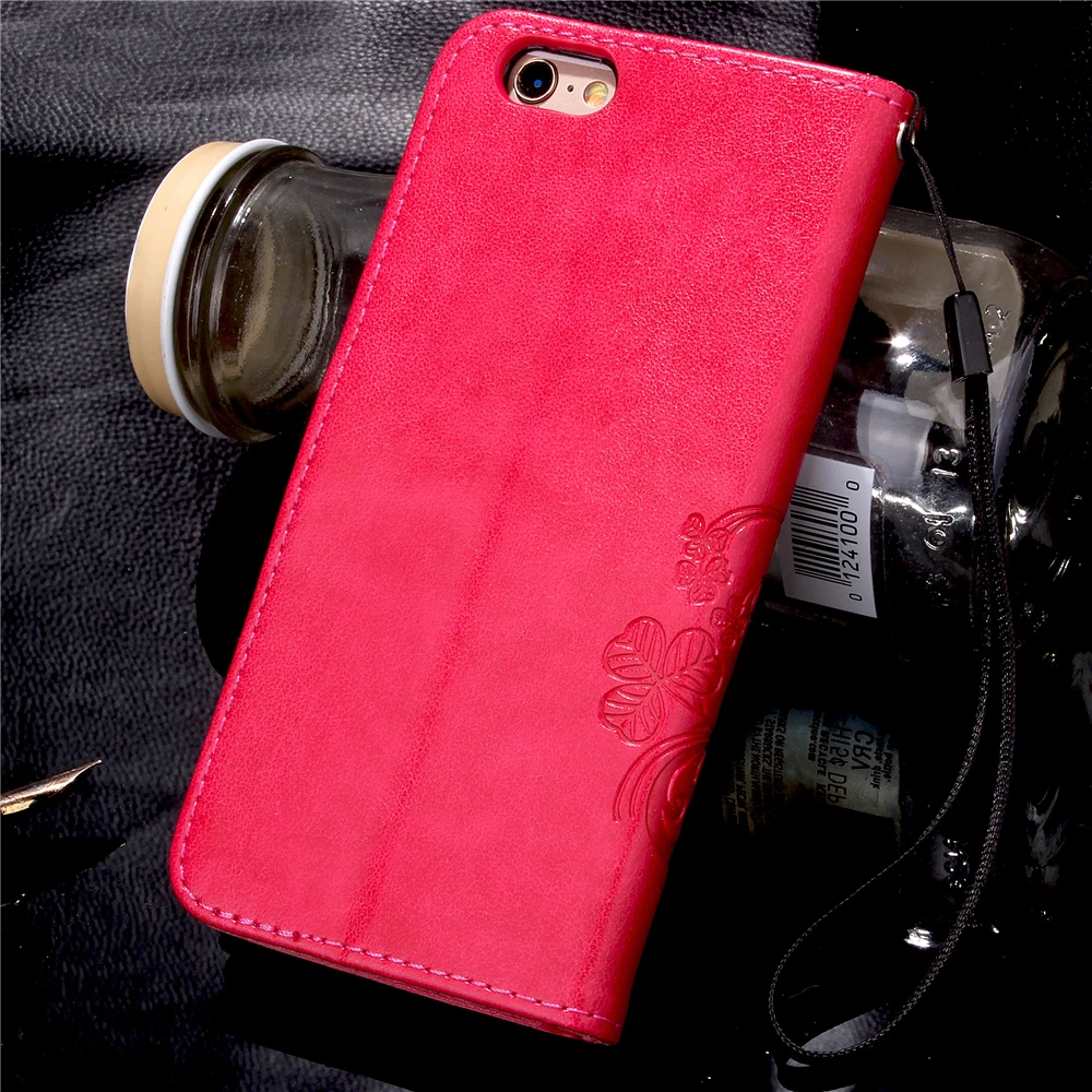 Fundas Клевер чехол для iPhone 6 S плюс 5 5S SE 5C кожаный Роскошные Ретро Печать флип Капа
