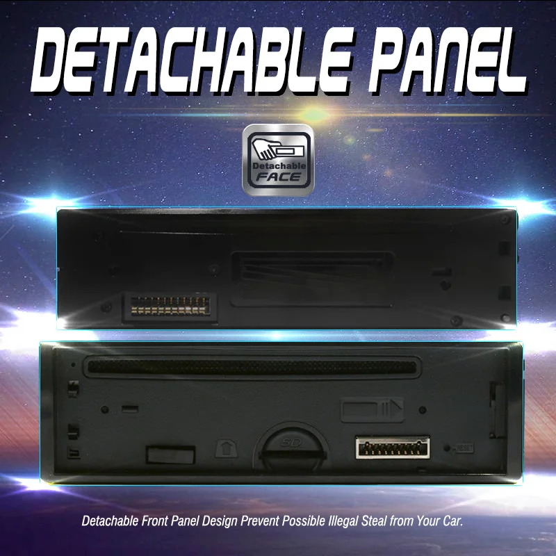 Автомагнитола 1 Din съемный автомобильный радиоприемник RDS автомобильное стерео