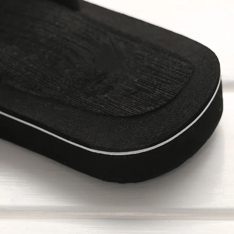 Мужские сандалии на плоской подошве повседневные классические пляжные шлепанцы