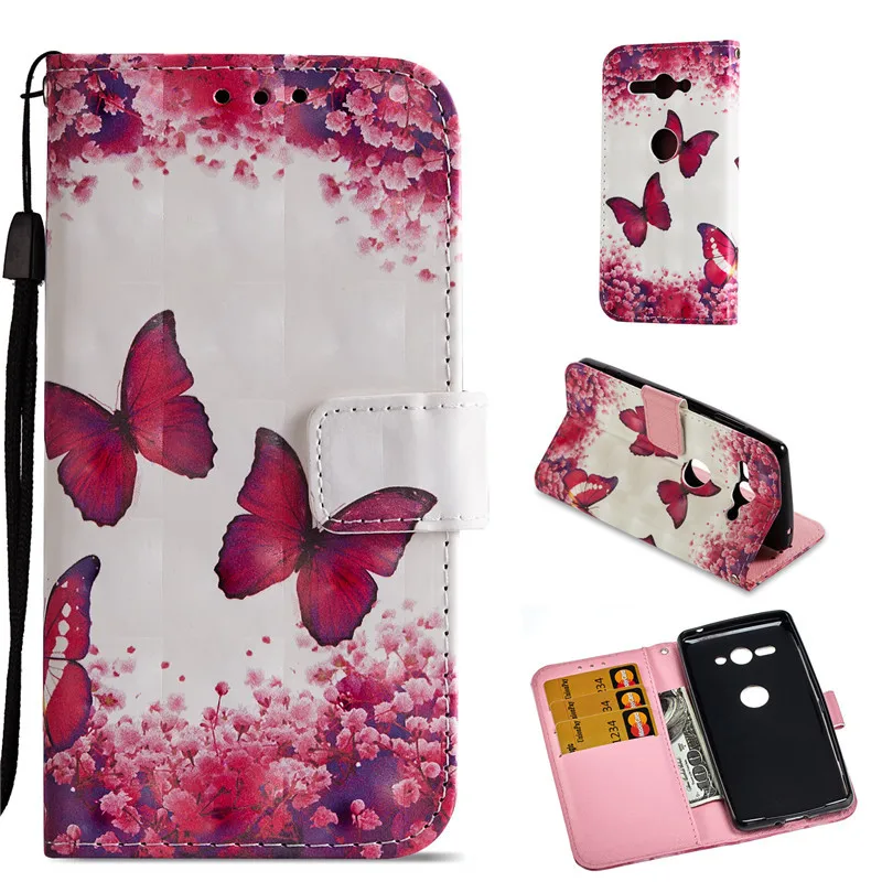 Для Sony Xperia XZ2 Compact Case Flip Cover чехол для телефона из искусственной кожи H8314 H8324 |