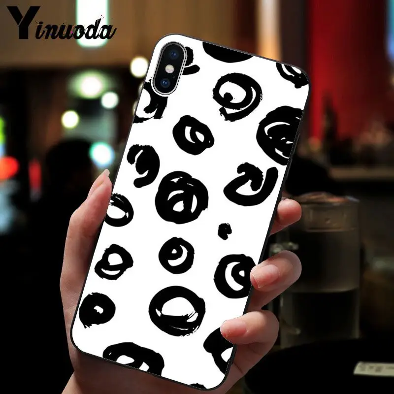 Yinuoda корова узор новое поступление черный сотовый Чехол для телефона для iPhone X XS MAX 6 6S 7 7plus 8 8Plus 5 5S XR