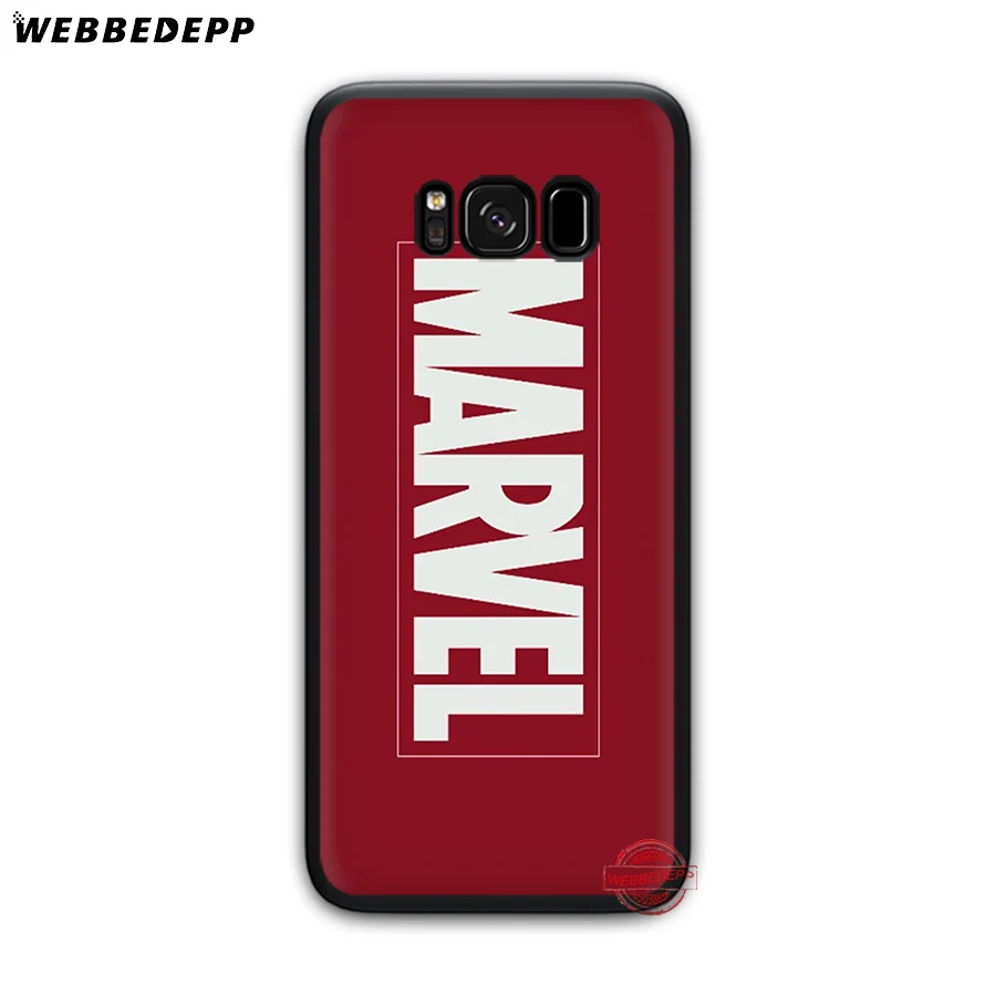 WEBBEDEPP класса люкс с логотипом комиксов Marvel Мягкий силиконовый чехол для samsung A3 A5 A6 S6 S7 край S8 плюс S9 Plus Note 8 9 10 Plus чехол s