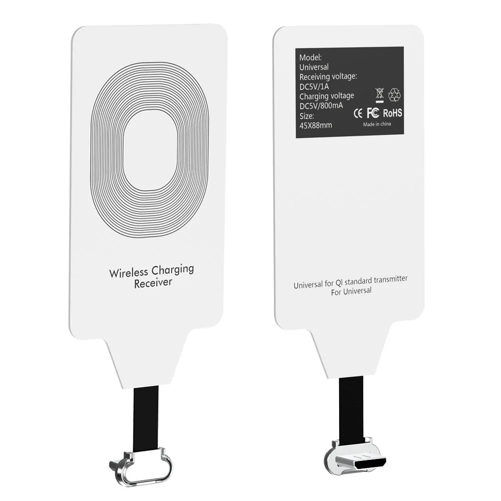 Беспроводное зарядное устройство приемник USB зарядный адаптер микро Type C android для