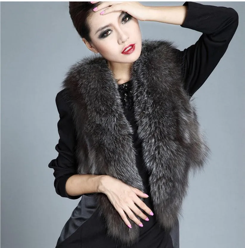 New Women Short Section Faux Mink Fur Stitching Sleeveless Jacket Casual Vest Coats Large Size Man-Made s/6xl K22 | Женская одежда