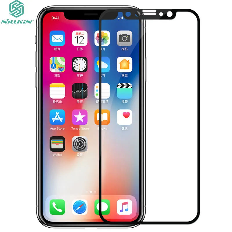 NILLKIN Amazing CP + Полное покрытие из закаленного стекла пленка для iphone x нанометр