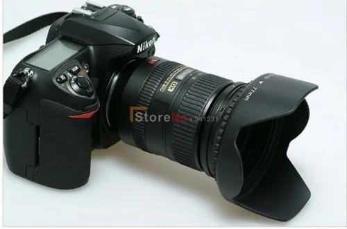2 шт. 52 мм лепестковая бленда для объектива canon nikon sony D3100 D5000 D3000 D40/D40X/D50/D60 AF S DX 18 55