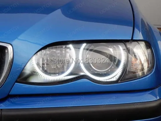 SMD СВЕТОДИОДНЫЙ Ангельские глазки гало кольца комплект фар для bmw e36 e38 e39 e46 с 4x131 мм