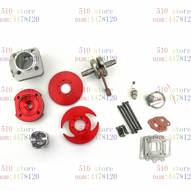 newest 44mm Cylinder Big Bore 3 grooves red Kit Crankshaft Gasket Set For 47cc 49cc Mini Dirt ATV Pocket Bikes | Автомобили и