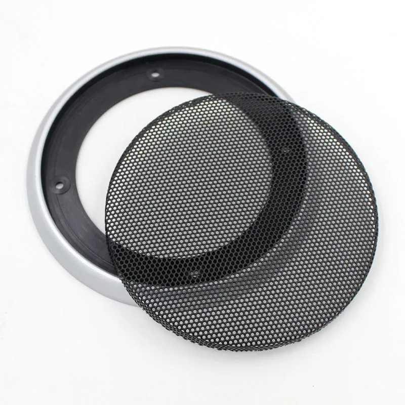 Одна пара 4 2 дюйма спикер коаксиальный сталь сетка черные грили + динамик