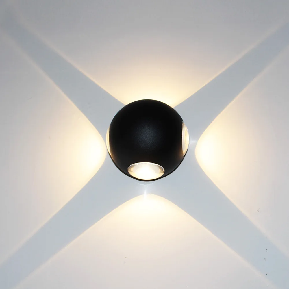 JLAPRIRA LIGHTING6w IP65 алюминиевые настенные светильники Открытый водонепроницаемый
