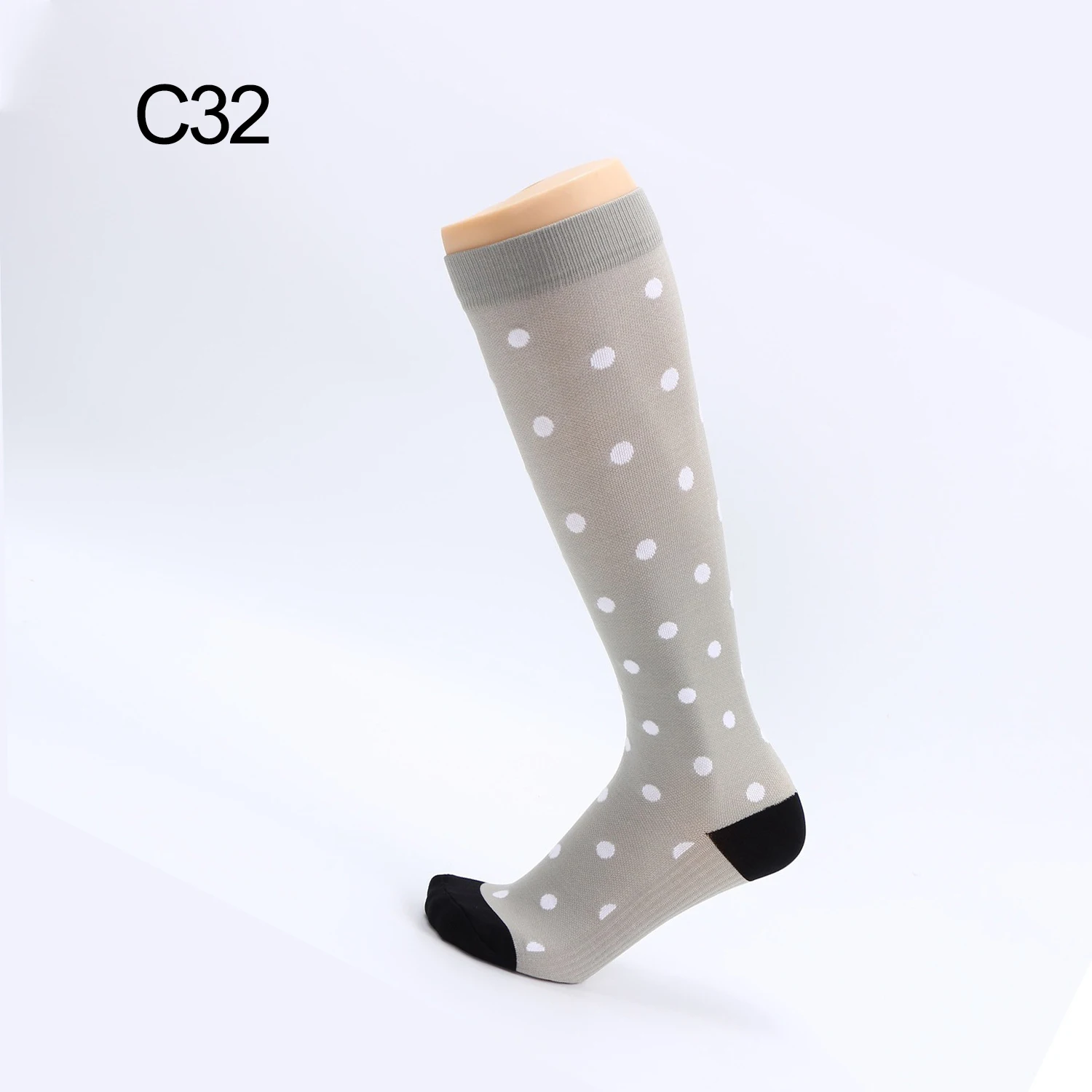 C32 Большие размеры, женские/мужские носки для девочек, нейлоновые эластичные носки для кормящих, Веселые носки, повседневные длинные Компрессионные носки, удобные носки - Цвет: C32