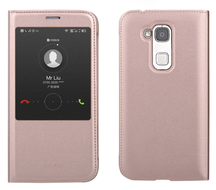 Cases For Huawei G8 View Window Flip Cover Back Case for G8/G7 Plus D199 | Мобильные телефоны и аксессуары
