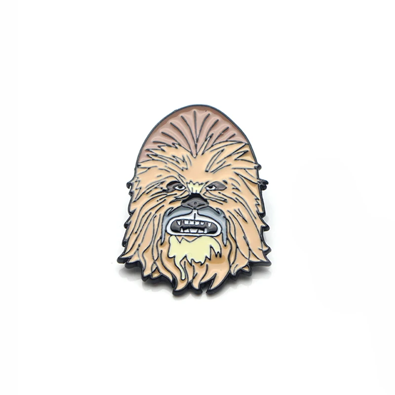 DMLSKY Millennium Falcon Chewbacca металлические булавки для мужчин мальчиков крутая брошь для одежды рюкзак значки подарок M2588