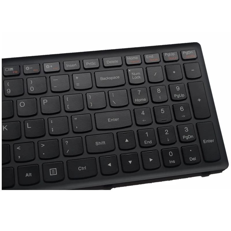 YALUZU Клавиатура для ноутбука Lenovo IdeaPad Flex 15 Flex15 США черная рамка английская