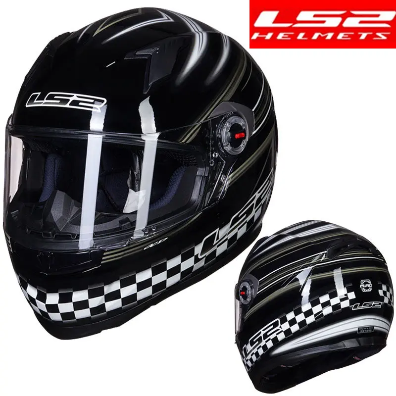 LS2 FF358 Полнолицевой мотоциклетный шлем rcycle moto rbike Racing Casco moto шлем capacetes ls2 capacete de moto cicleta - Цвет: 46
