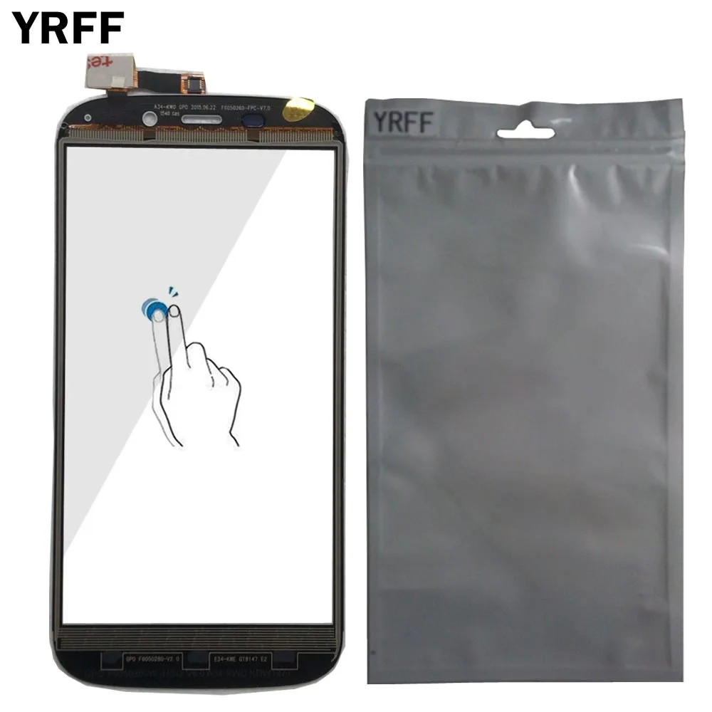Переднее стекло для мобильного сенсорного экрана YRFF 5 0 дюйма Для Doogee Y100X