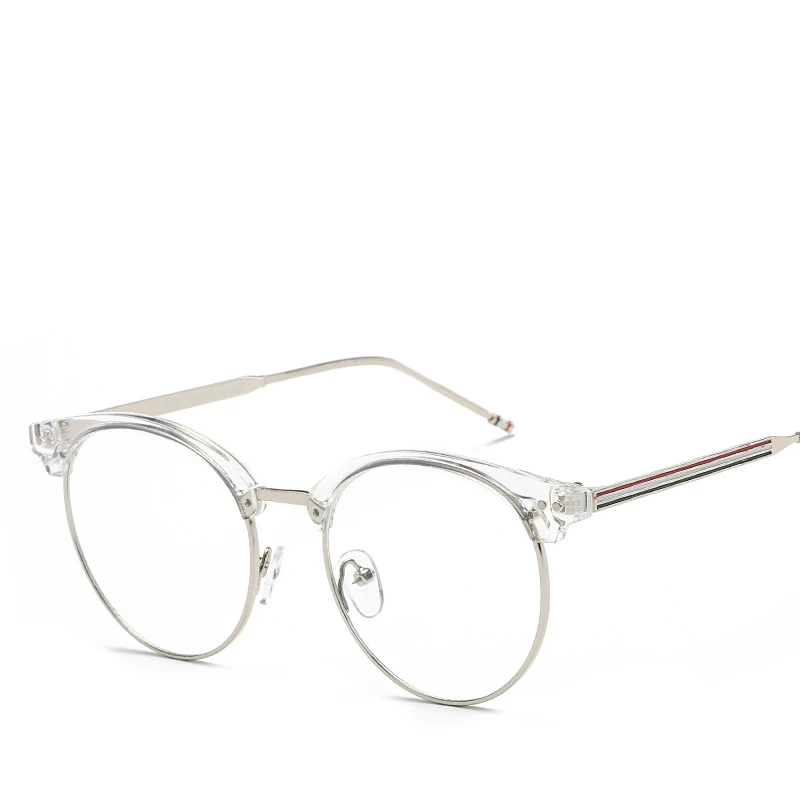 Высококачественные винтажные овальные женские и мужские полуоправы для очков по