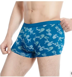2015 New Arrival Print Male Boxer Fiber Cueca Middle Waist Men XL XXL Mens Underwear Hight Quality Calzoncillos Marca | Мужская одежда