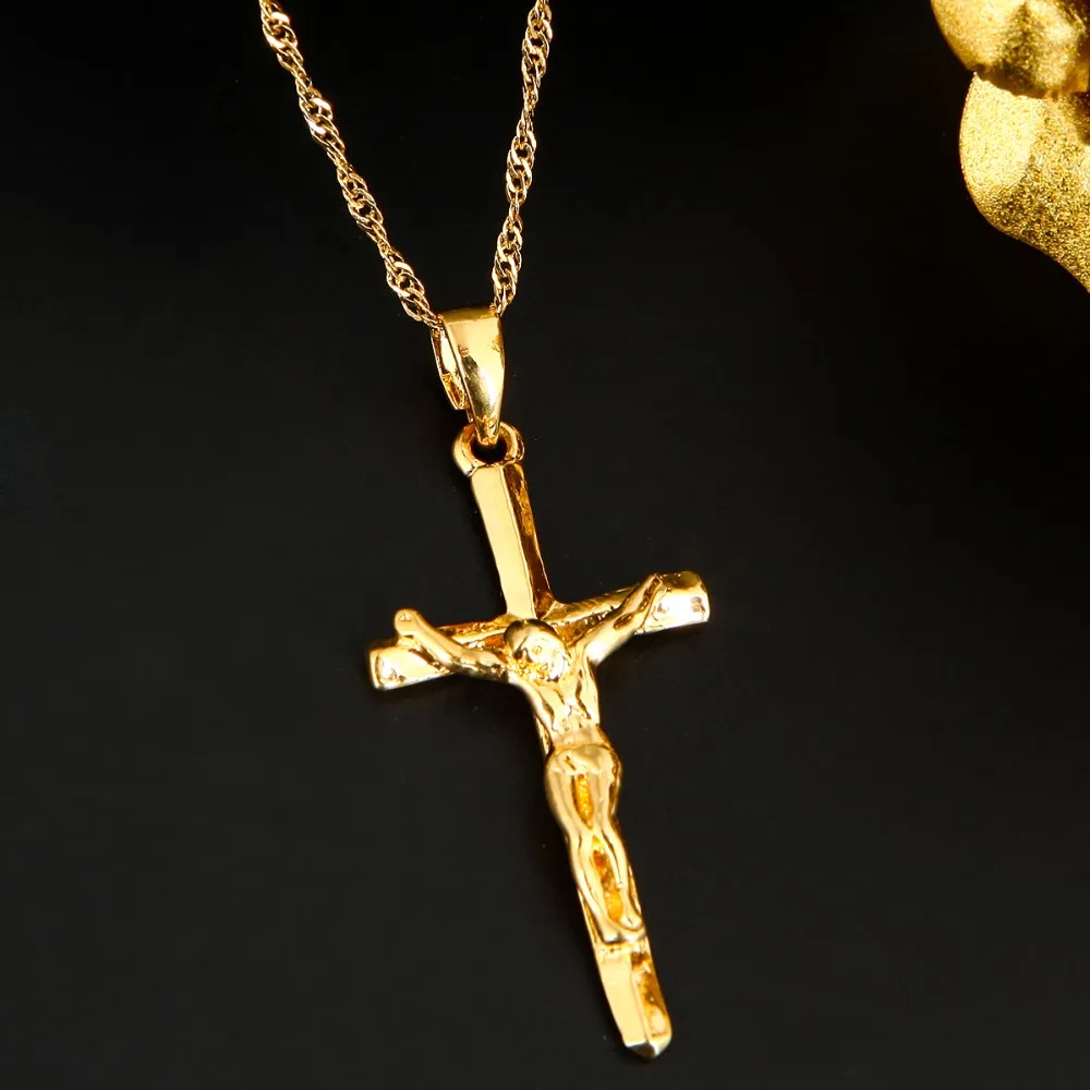 Женское и мужское колье с подвеской в виде креста|jewelry necklace set|jewelry francejewelry resale |