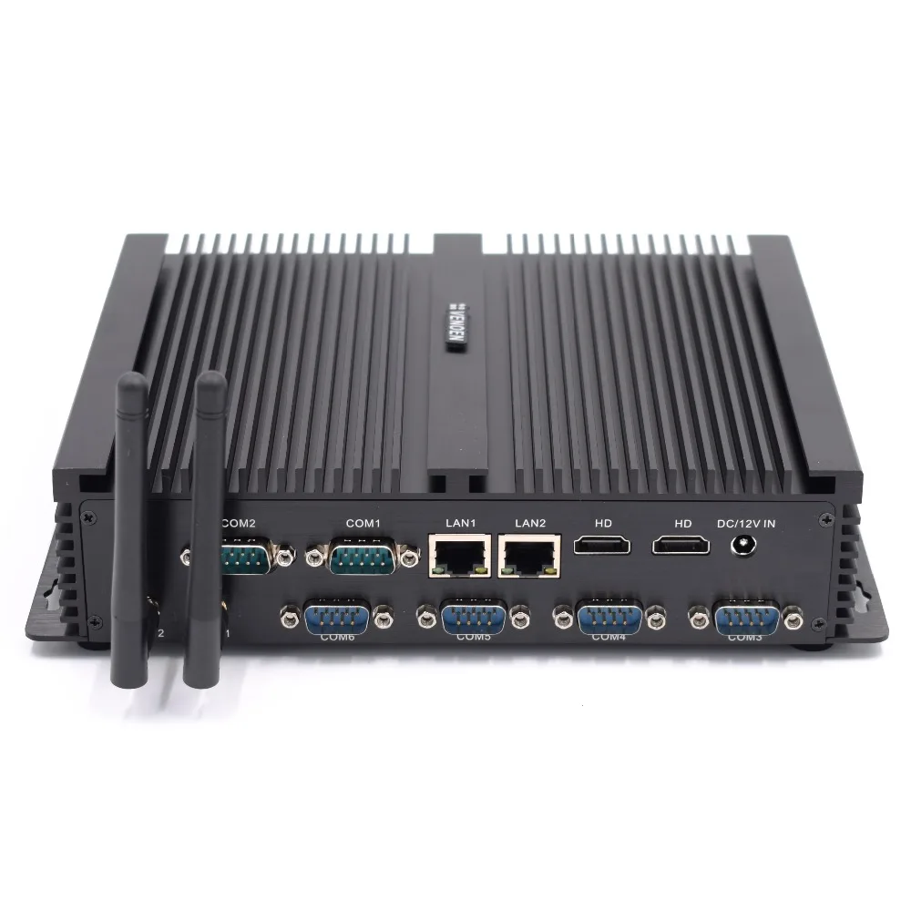 Intel i3 4010U промышленный компьютер Win7 HDMI Core i7 5500U безвентиляторный ПК i5 4200U 2 Gigabit Lan 6 Com