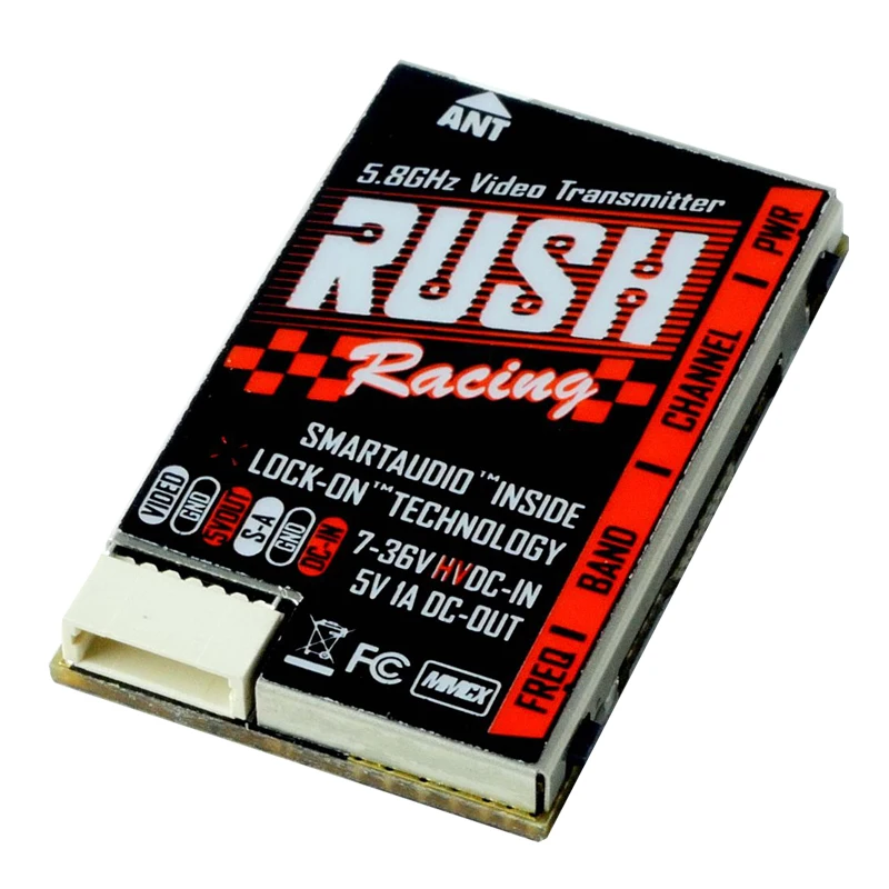 Передатчик для гоночного дрона FPV RUSH VTX TANK Race Edition 5 8 ГГц 48 каналов 25/50/100/200