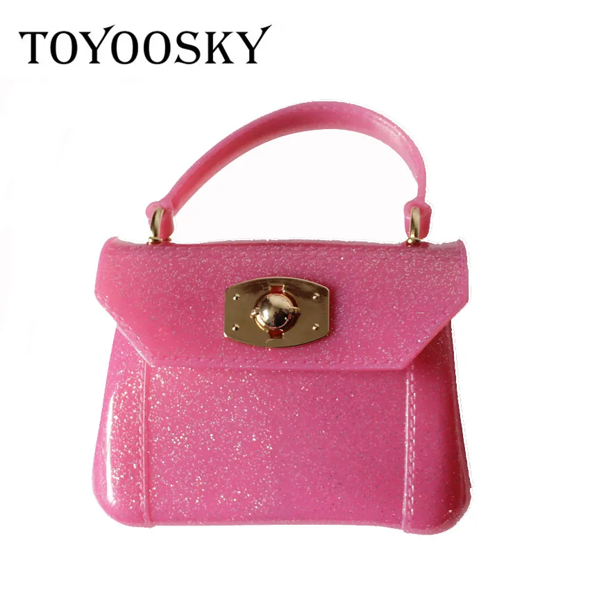 TOYOOSKY Женская мини сумка из ПВХ ярких цветов через плечо для девушек прозрачная