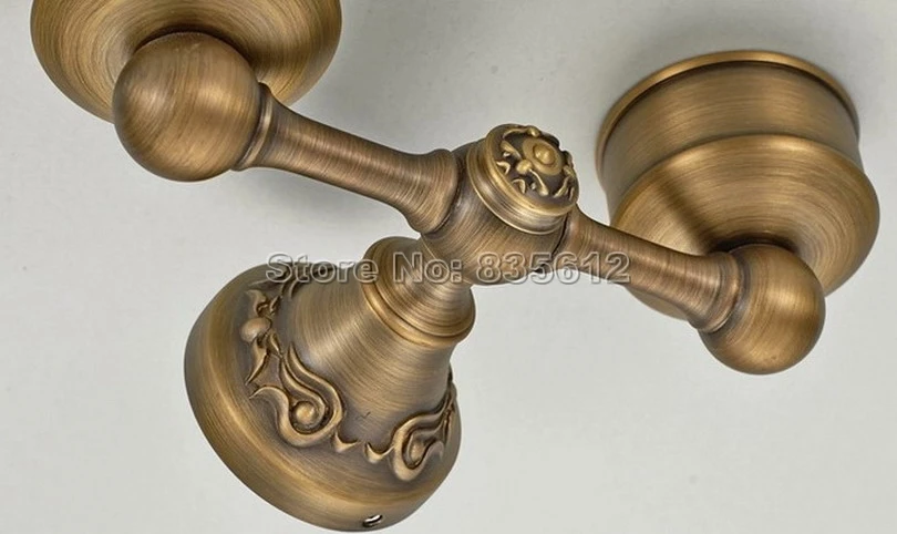 Аксессуары для ванной комнаты настенный античный латунный держатель зубной