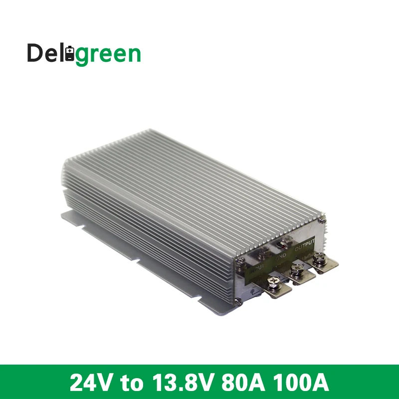 DC24V в DC 13 8 В 80A 100A понижающий модуль питания регулятор водонепроницаемый