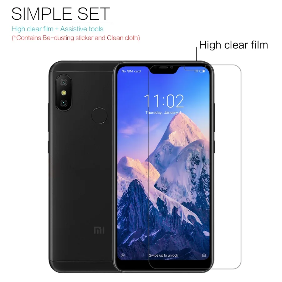 Redmi 6 Pro защита экрана NILLKIN Супер прозрачная и матовая много для xiaomi mi a2 lite 5 84 дюймов|Защитные стёкла плёнки