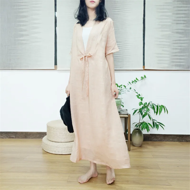 SCUWLINEN Vestidos 2019 Новый Для женщин летнее платье Глубокий v-образным вырезом лук