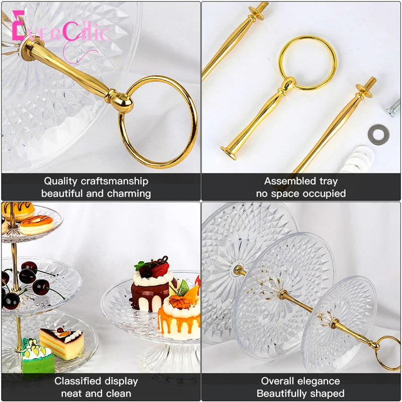 Европейская трехслойная подставка для торта свадьба день рождения гостиничный