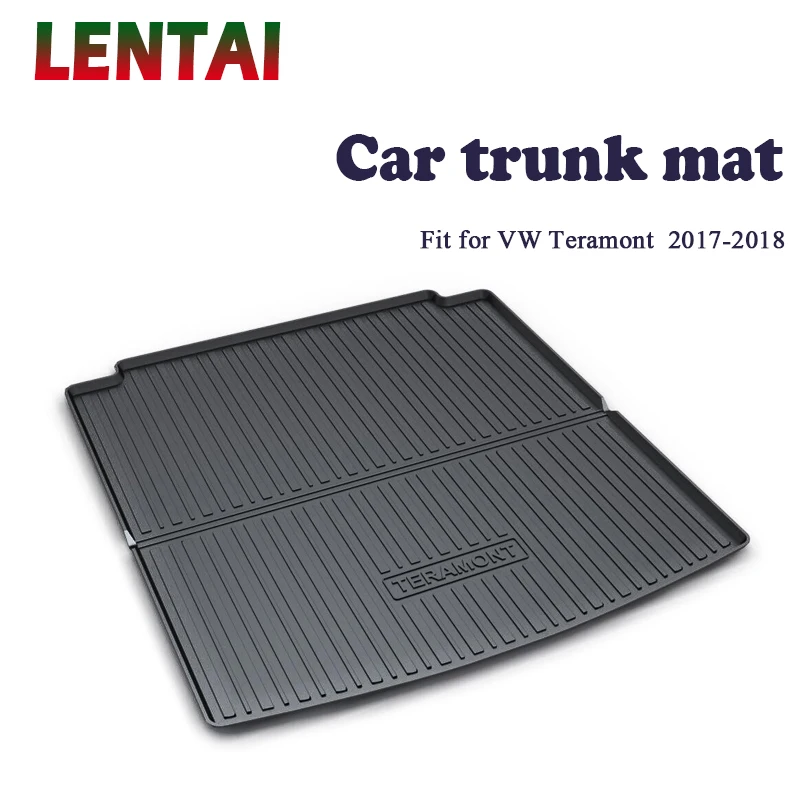 

LENTAI 1PC rear trunk Cargo mat For Volkswagen VW Teramont 2017 2018 Boot Liner Tray Waterproof carpet Anti-slip mat Accessories