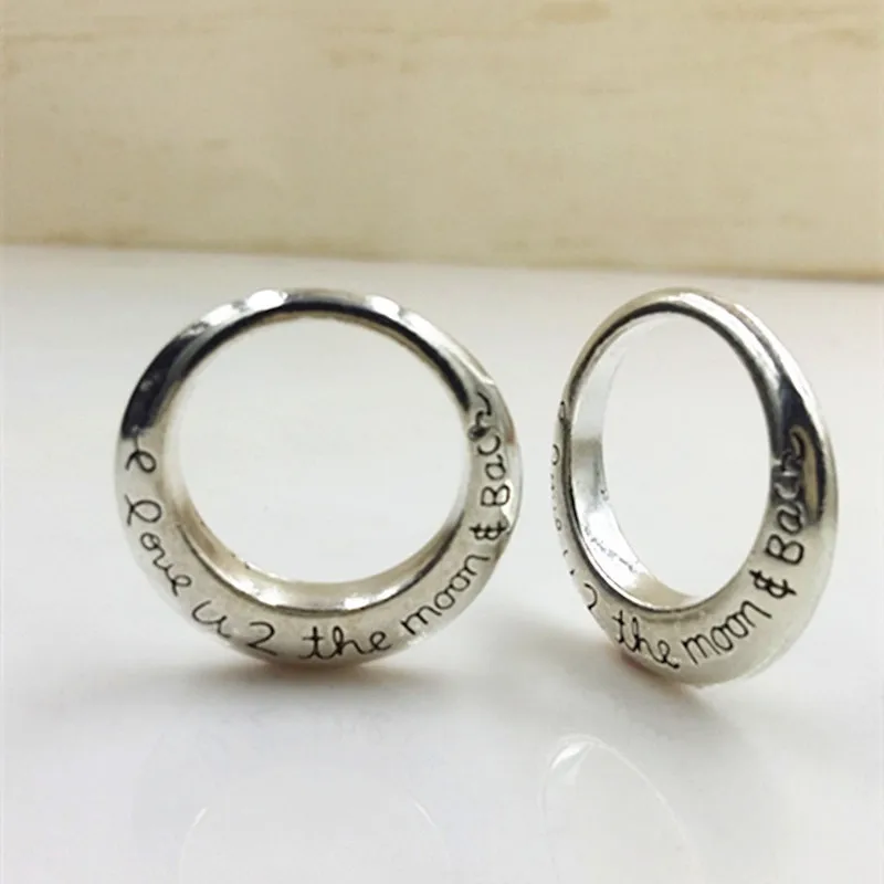 20 шт. ювелирные аксессуары старинный металлический сплав надпись I love you to the moon and