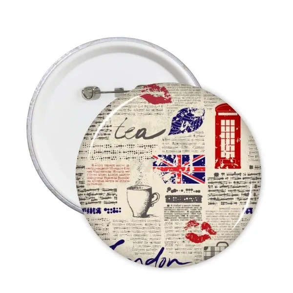 5 шт. газета Губы Поцелуй кофе Великобритания Англия ориентир флаг отметка