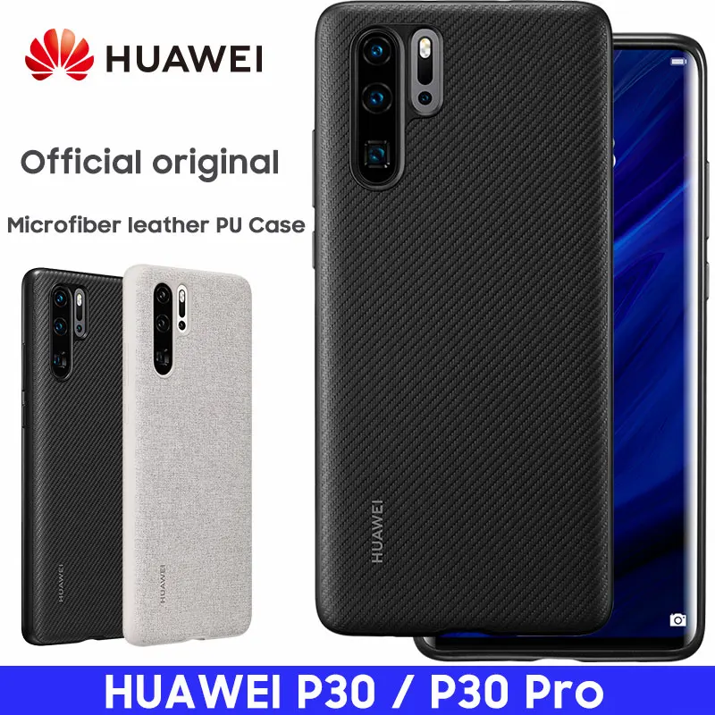 Чехол для HUAWEI P30 Pro, Официальный чехол, предотвращает появление отпечатков пальцев из микрофибры, кожаный чехол для HUAWEI P30, задняя крышка