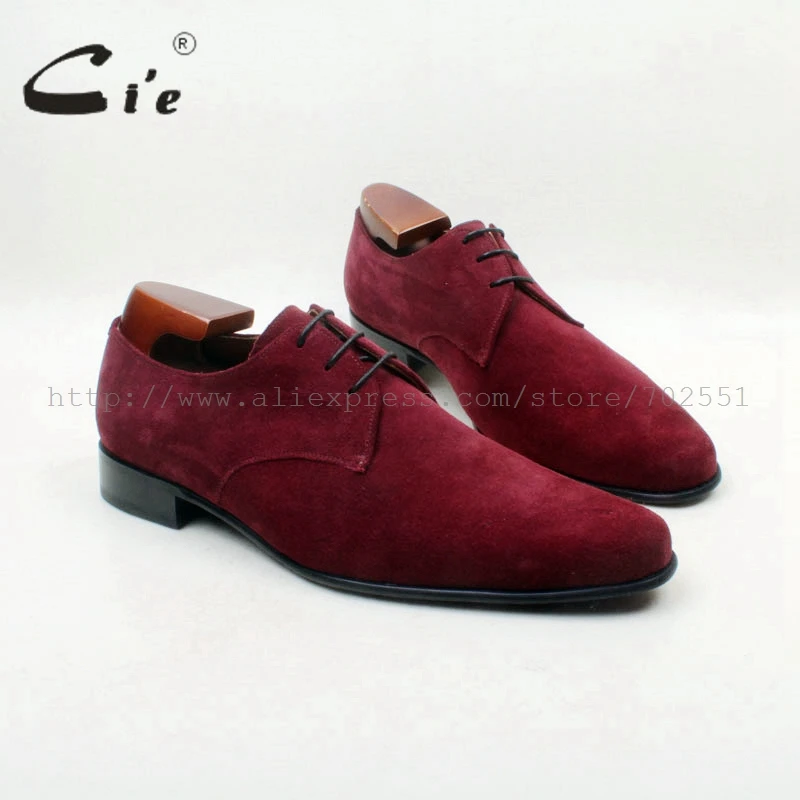 Бесплатная доставка замшевые кожаные туфли cie темно бордового цвета на шнуровке