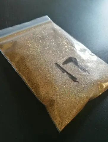 red gold Лазер 0,2 мм 008 размер цветной блестящий порошок, голографический блеск для ногтей 10 г в одном пакете голографический смешанный цвет блестящий порошок - Цвет: red gold