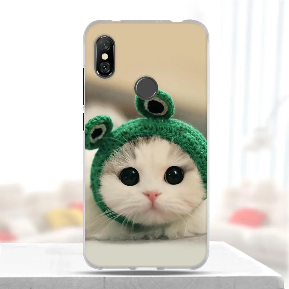 58 Для Xiaomi Redmi Note 7 5 6 Pro Чехол с принтом милого кота чехол для телефона для Xiaomi Redmi Note 6 Pro Чехол для Redmi Note 7 Pro - Цвет: 58