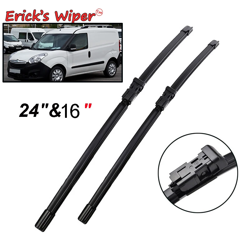 

Erick's Wiper LHD Front Wiper Blades For Opel Combo D 2012 - 2017 Windshield Windscreen Front Window 24''+16''
