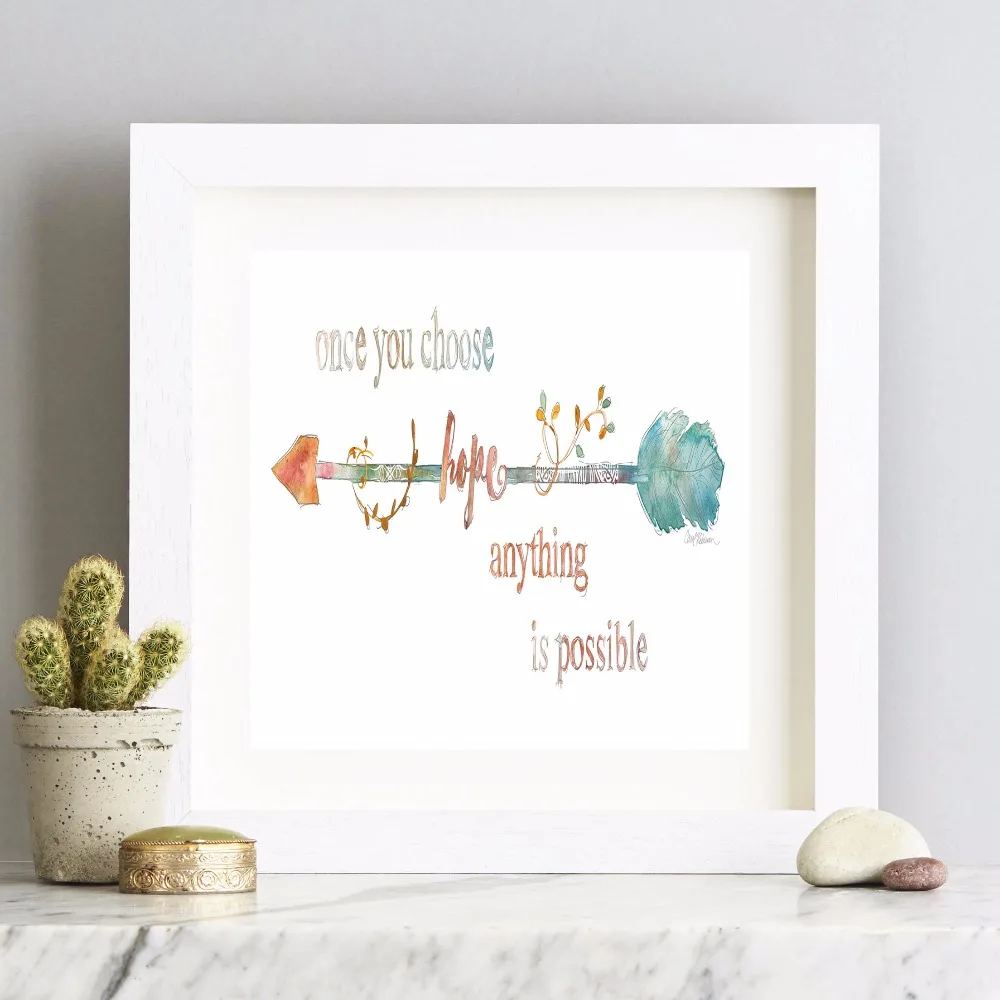 Настенная картина стрелы надежды художественный постер на холсте декоративное