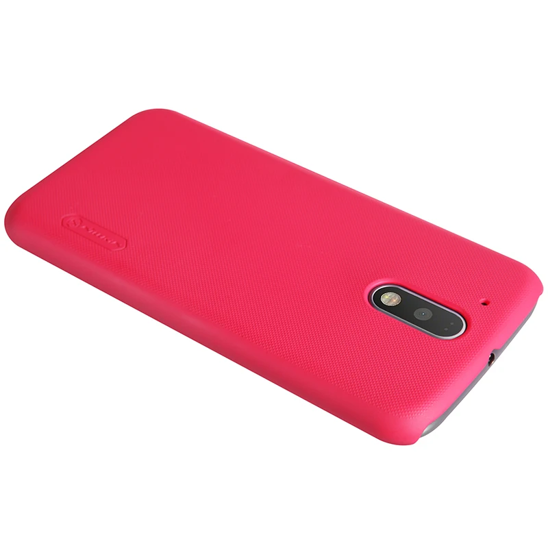 NILLKIN Frosted Shield Case For Motorola G4Plus CaseHard PC Back Cover With Gift Screen Protector motorola z Phone coque |