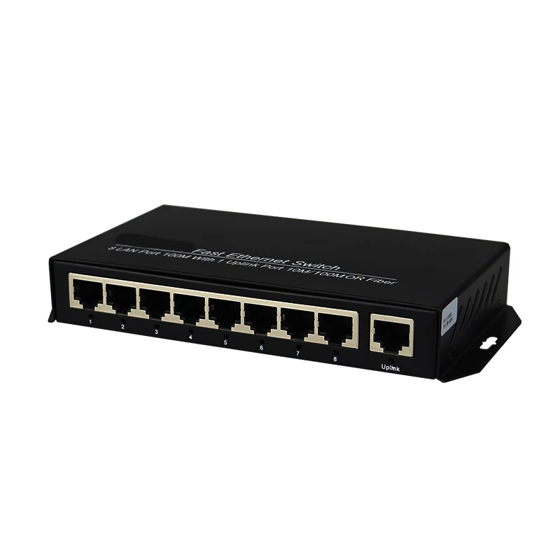 9 портовый Быстрый коммутатор RJ45 10/100 Мбит/с адаптивный Ethernet штепсельная вилка США