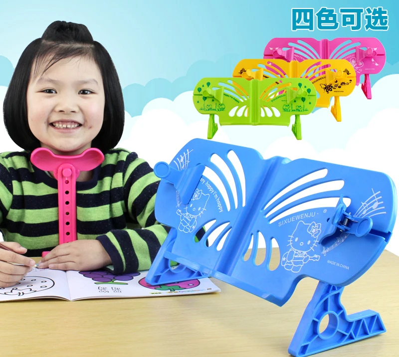 Многофункциональная креативная книжная полка стойка для чтения часы детский