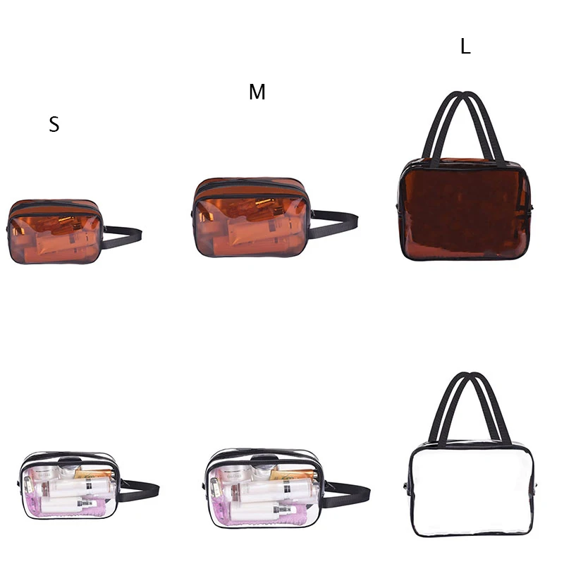 Прозрачная косметичка из ПВХ для женщин дорожные косметички органайзер