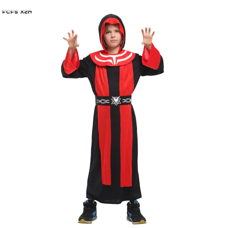 Детский костюм дьявола на Хэллоуин для мальчиков карнавальный Пурима пасхальный