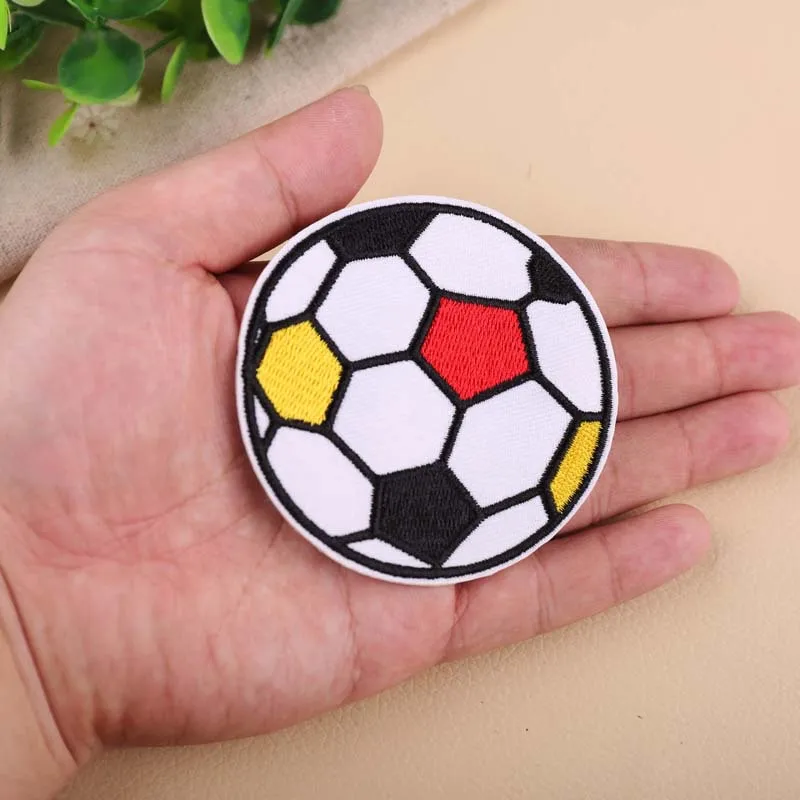 Милые мини футбольные нашивки железная вышивка аксессуары для заплаты одежды