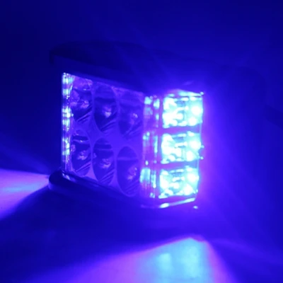 2 шт. светодиодный Cube двойной сбоку шутер светодиодный свет светодиодный Pod Off Road Вождение Противотуманные фары светодиодный свет работы бар для автомобиль пикап лодка - Цвет: White Blue